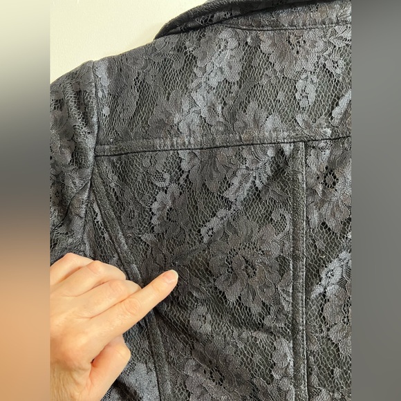BDB David Bitton Lace Moto Jacket XS - Picture 10 of 13